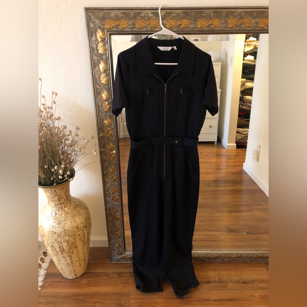 & Other Stories navy blue boilersuit / jumpsuit, size 4